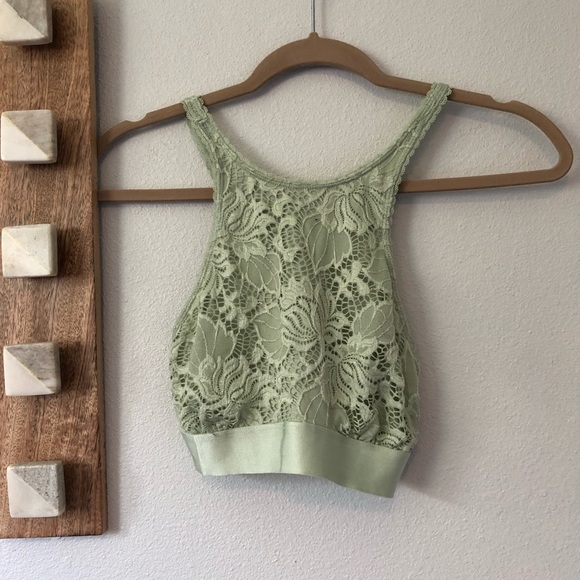 Urban Outfitters Other - UO Out From Under Mint Green Lace Bandeau Bra
